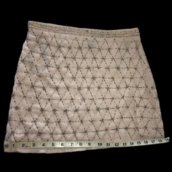 XXI Forever 21 Womens Straight Mini Skirt Sz S Sequins Diamond - Picture 13 of 16